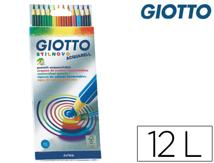 12 lápices de colores Giotto Stilnovo acuarelables